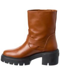 Stuart Weitzman Soho Leather Moto Bootie
