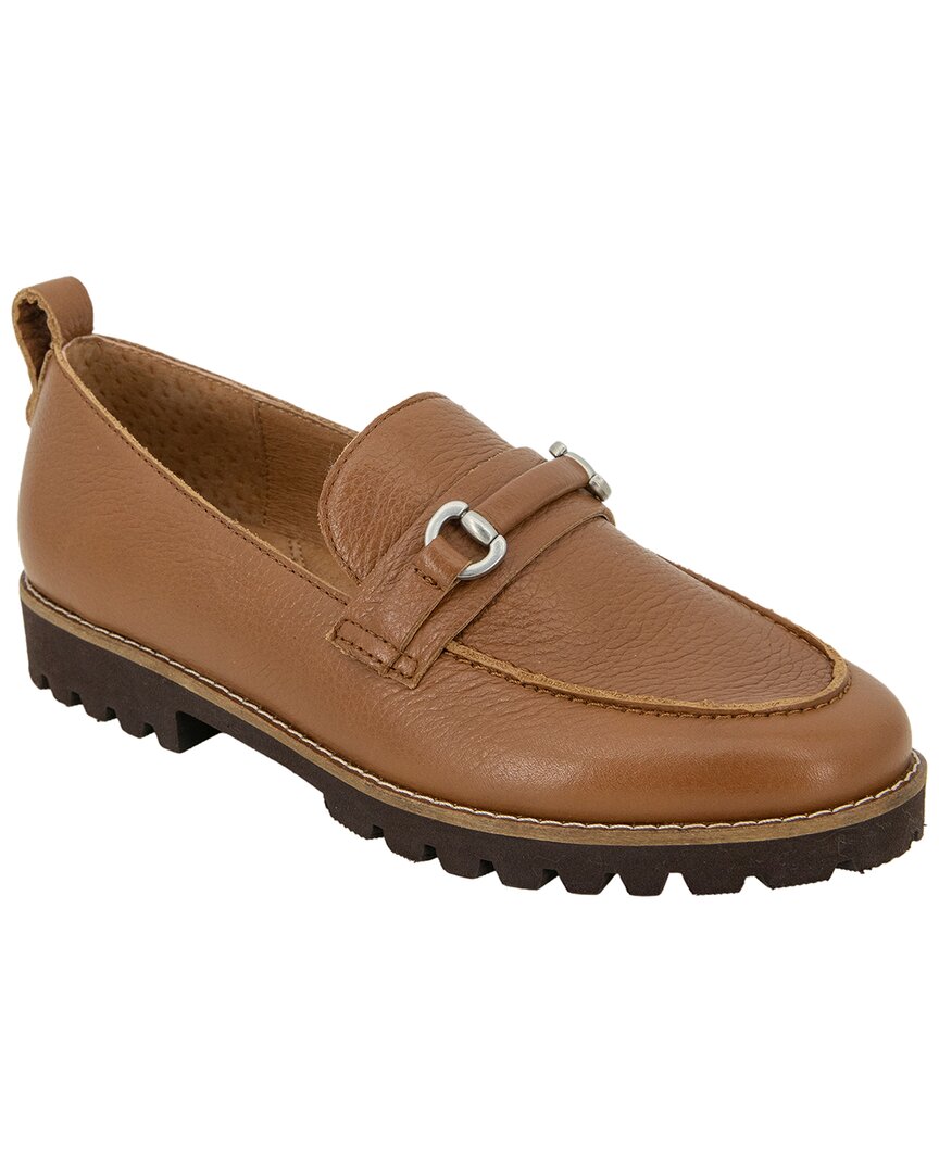 Gentle Souls By Kenneth Cole Eugene Lug Bit Leather Flat