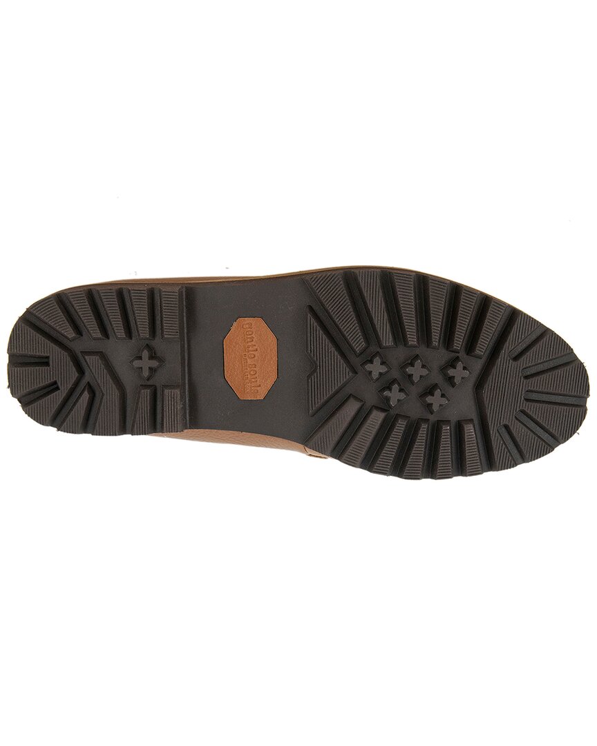 Gentle Souls By Kenneth Cole Eugene Lug Bit Leather Flat