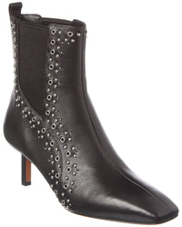 3.1 Phillip Lim Nell Mid-Calf Leather Bootie Black