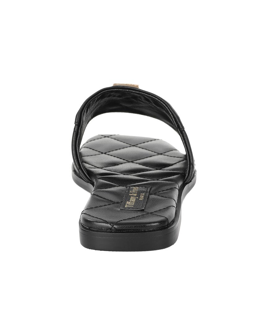 Tiffany & Fred Paris Quilted Leather Sandal