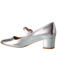 Stuart Weitzman Louise 50 Block Leather Mary Jane Pump