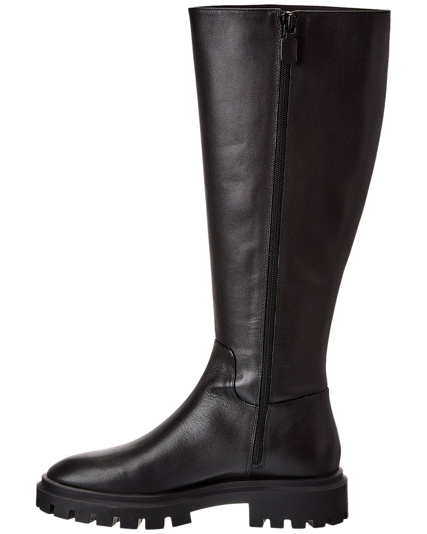 Stuart Weitzman Ultra Lug Leather Knee-High Boot