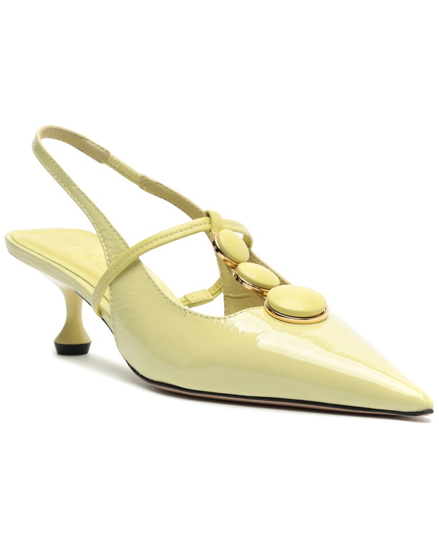 Vicenza Servia Patent Sling-Back Yellow