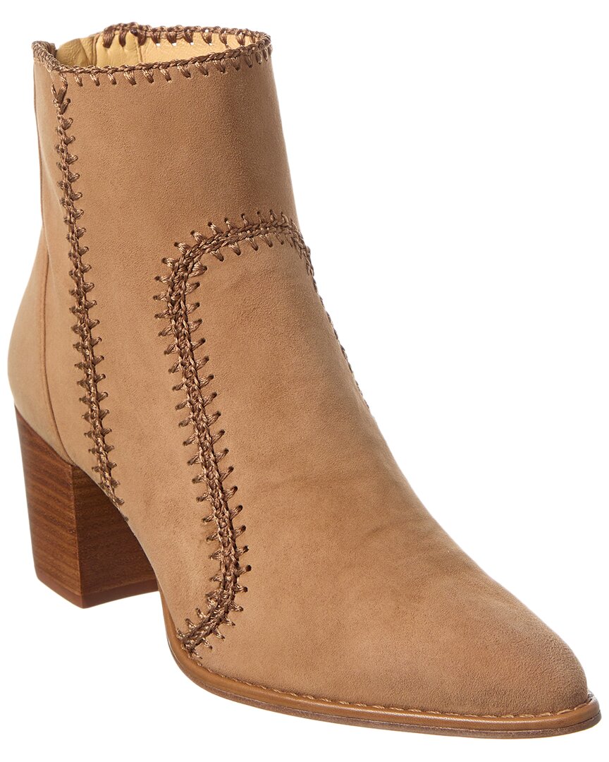 Alexandre Birman Benta Suede Bootie Brown Multi