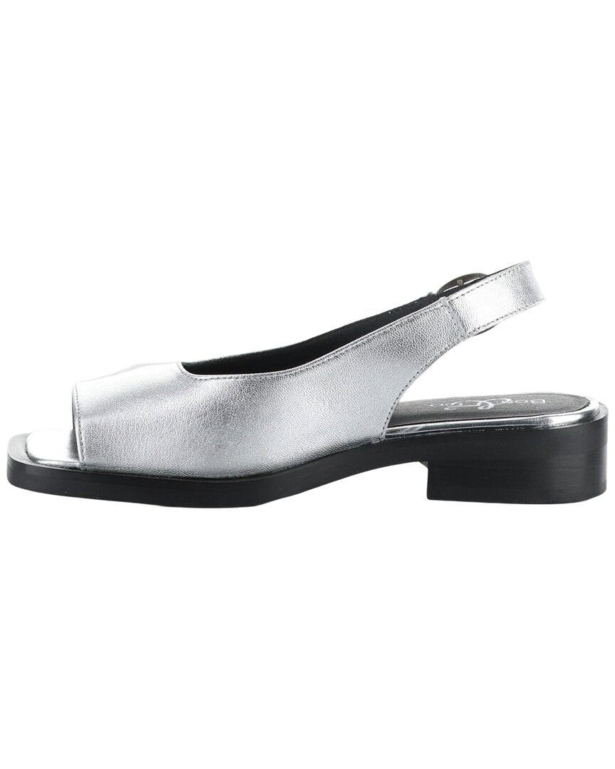 Bos. & Co. Elena Metallic Leather Sandal
