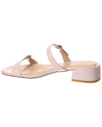 Stuart Weitzman Ginger Xtal Block 35 Leather Sandal