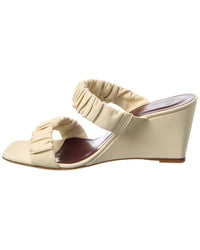 Staud Frankie Leather Wedge Sandal
