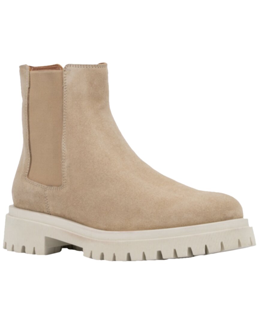 Aquatalia Olessa Weatherproof Suede Boot Ecru