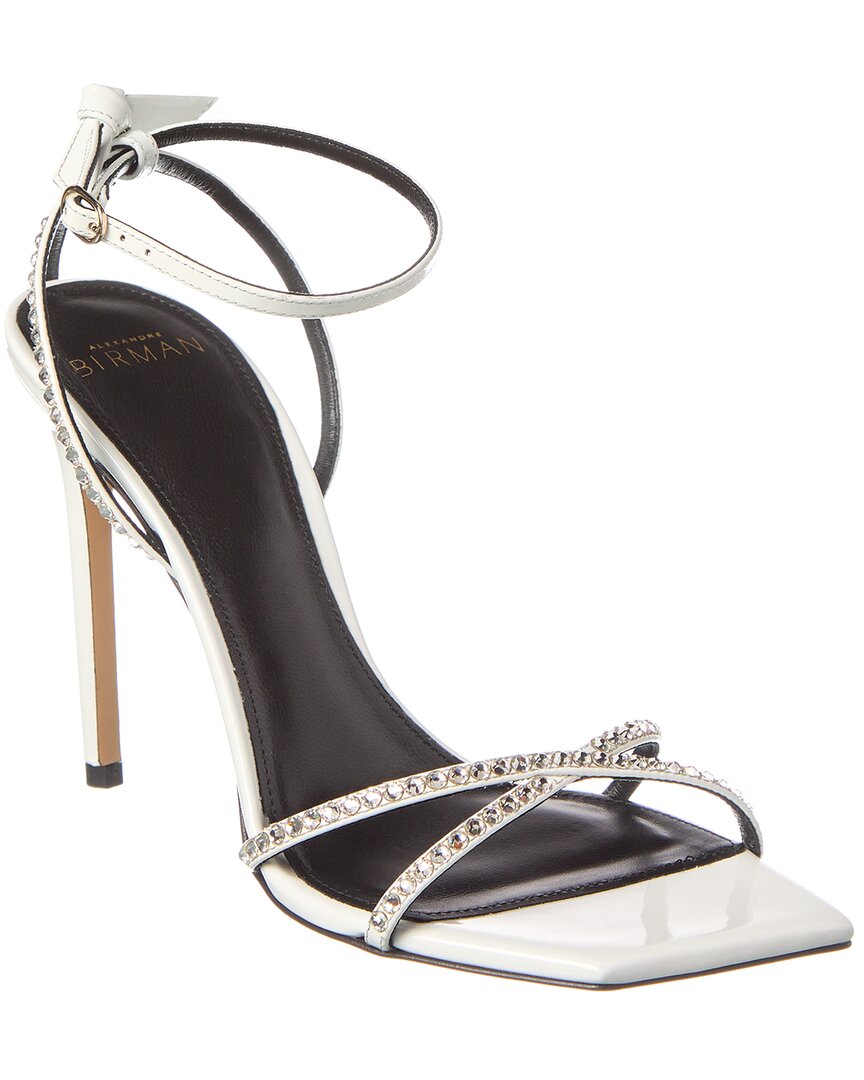 Alexandre Birman Skye 100 Patent Sandal White