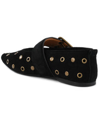 Seychelles Grommet Suede Flat