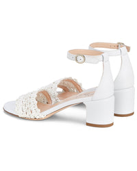 Agl Crochet Leather Sandal