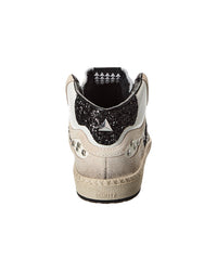 Schutz St Mid Rock Leather High-Top Sneaker