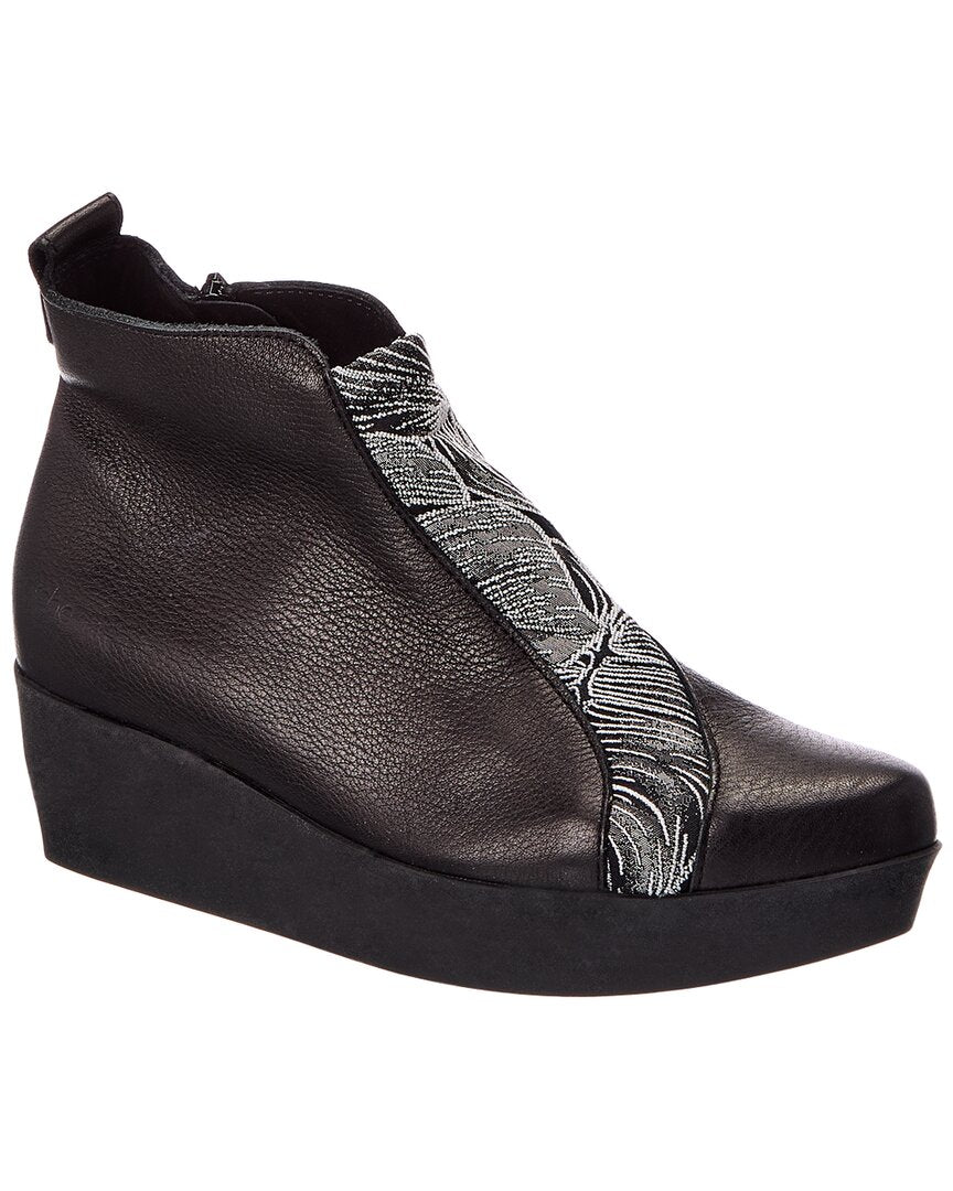 Arche Arche Fujima Leather Wedge Bootie