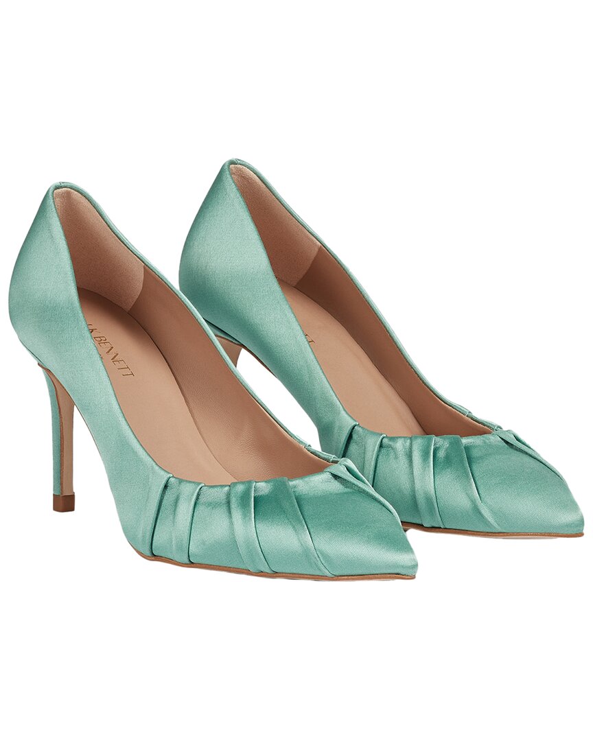 Lk Bennett Florena Satin Closed Courts Blue