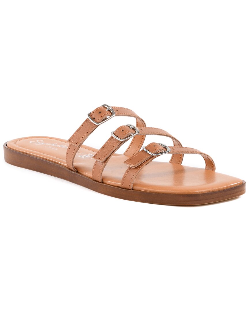 Seychelles Buckle Leather Sandal Tan