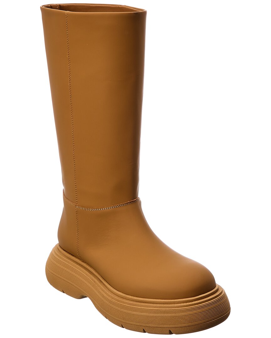 Gia Borghini Marte Leather Boot Brown Multi