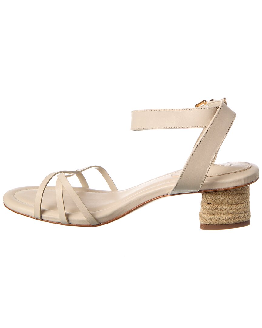 Schutz Alexandra Mid Block Leather Sandal