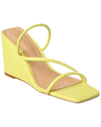 Schutz Kiki Leather Wedge Sandal