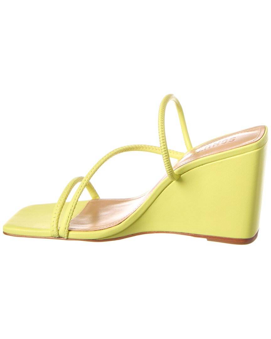Schutz Kiki Leather Wedge Sandal