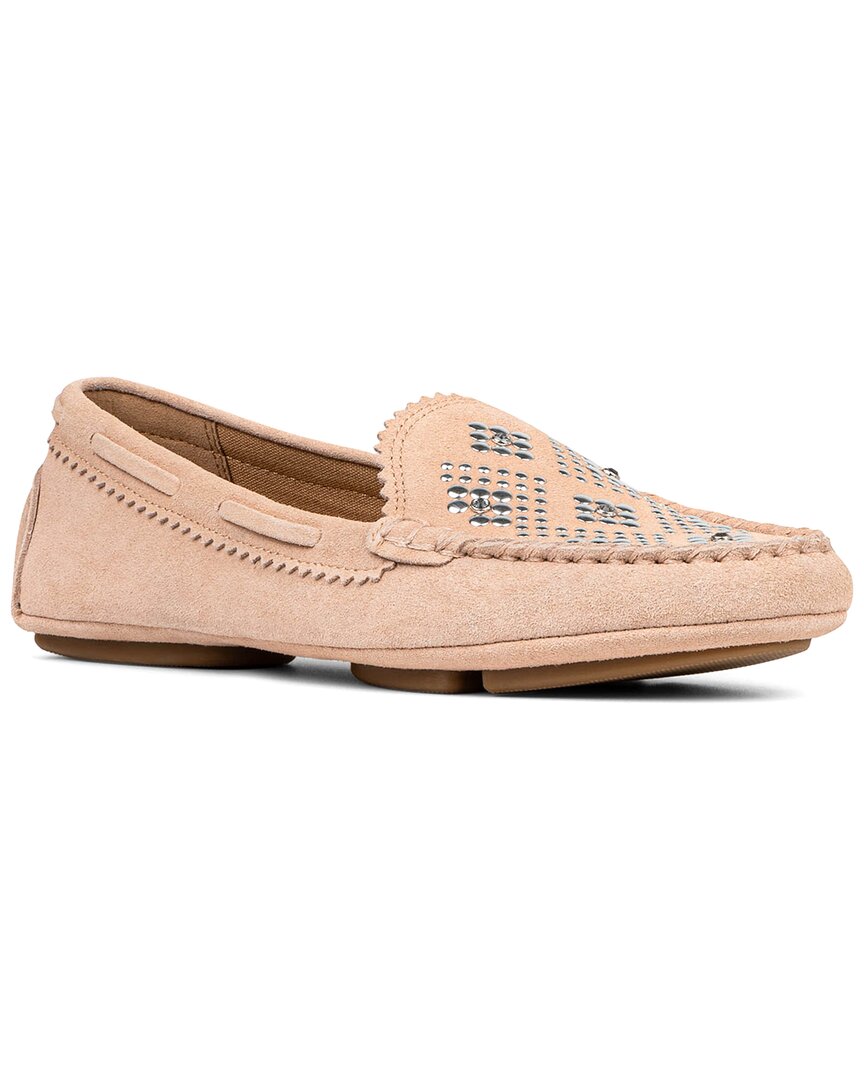 Donald Pliner Rebina Suede Loafer Pink