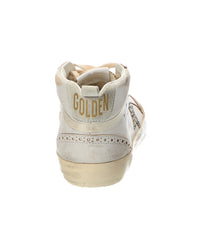 Golden Goose Golden Goose Mid Star Classic Glitter Leather & Suede Sneaker