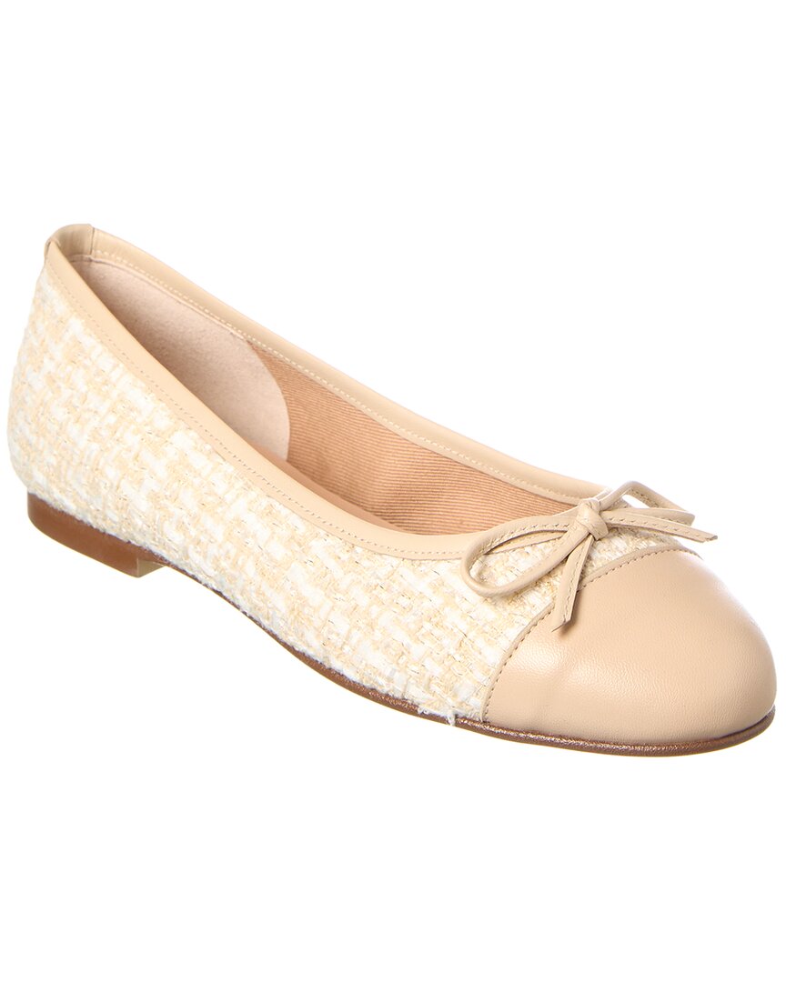 French Sole Cordelia Cap Toe Leather Flat