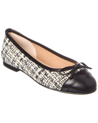 French Sole Cordelia Cap Toe Leather Flat