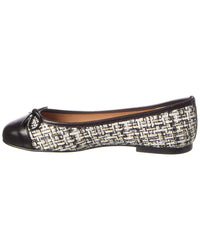 French Sole Cordelia Cap Toe Leather Flat