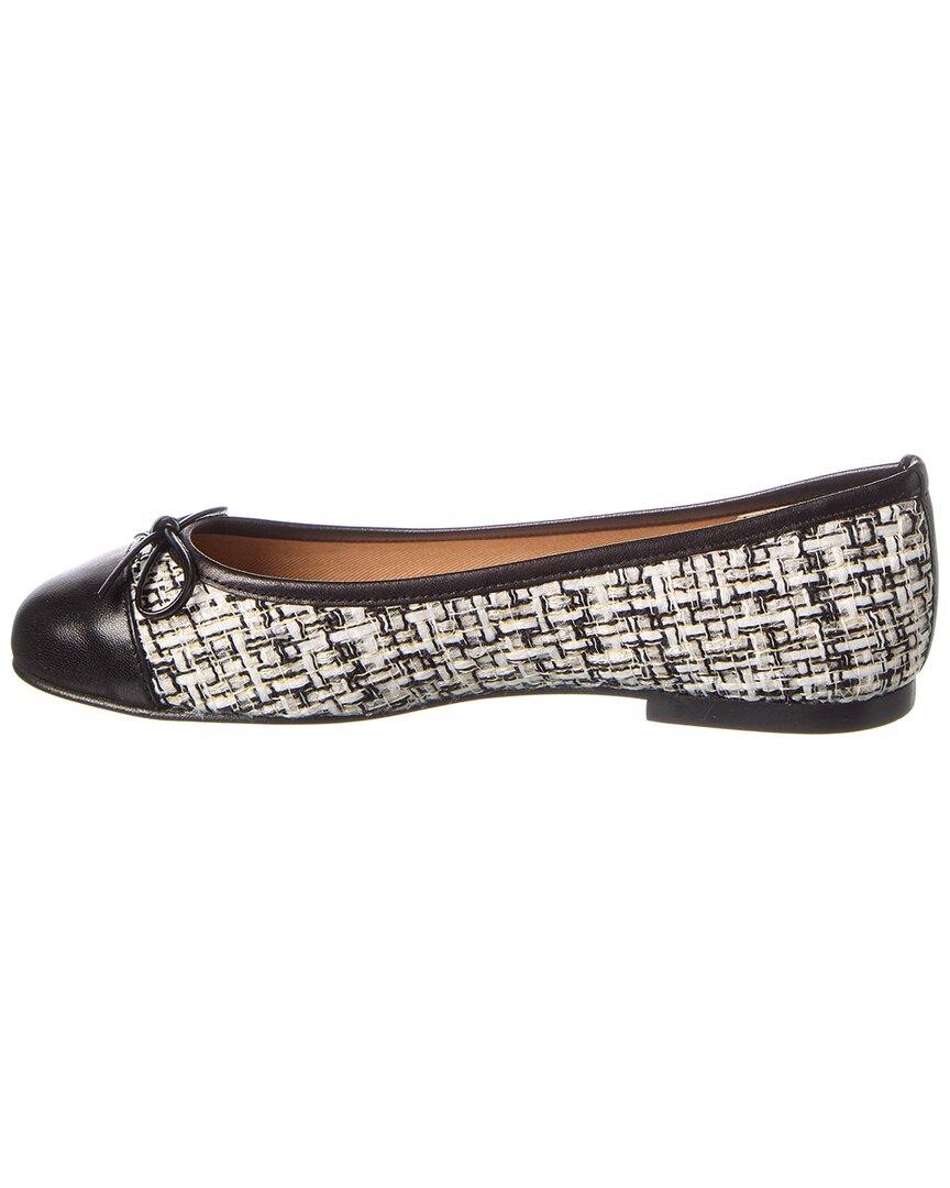 French Sole Cordelia Cap Toe Leather Flat
