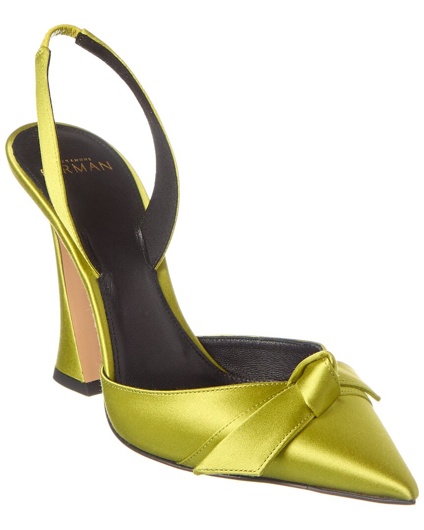 Alexandre Birman Alexandre Birman Clarita Bell 100 Slingback Satin Pump