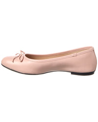 French Sole Emerald Leather Flat
