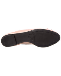 French Sole Emerald Leather Flat