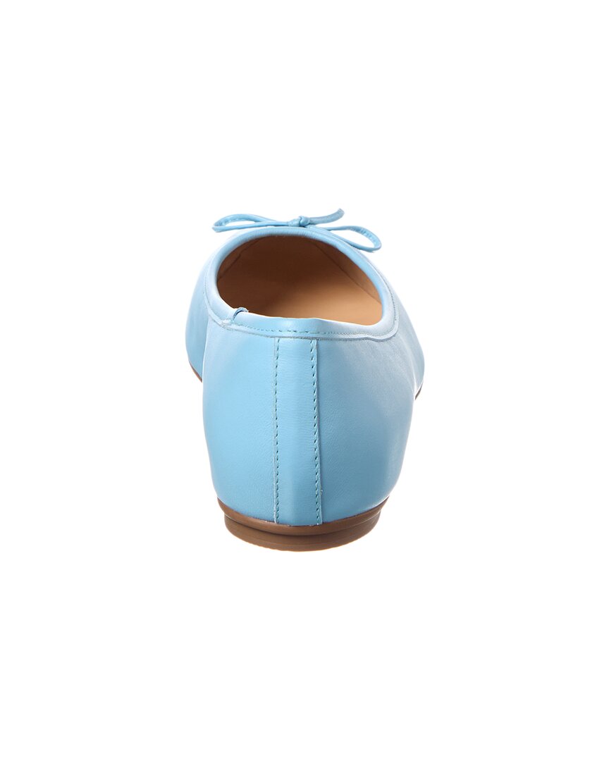 French Sole Emerald Leather Flat