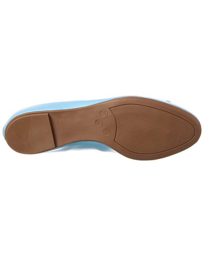 French Sole Emerald Leather Flat