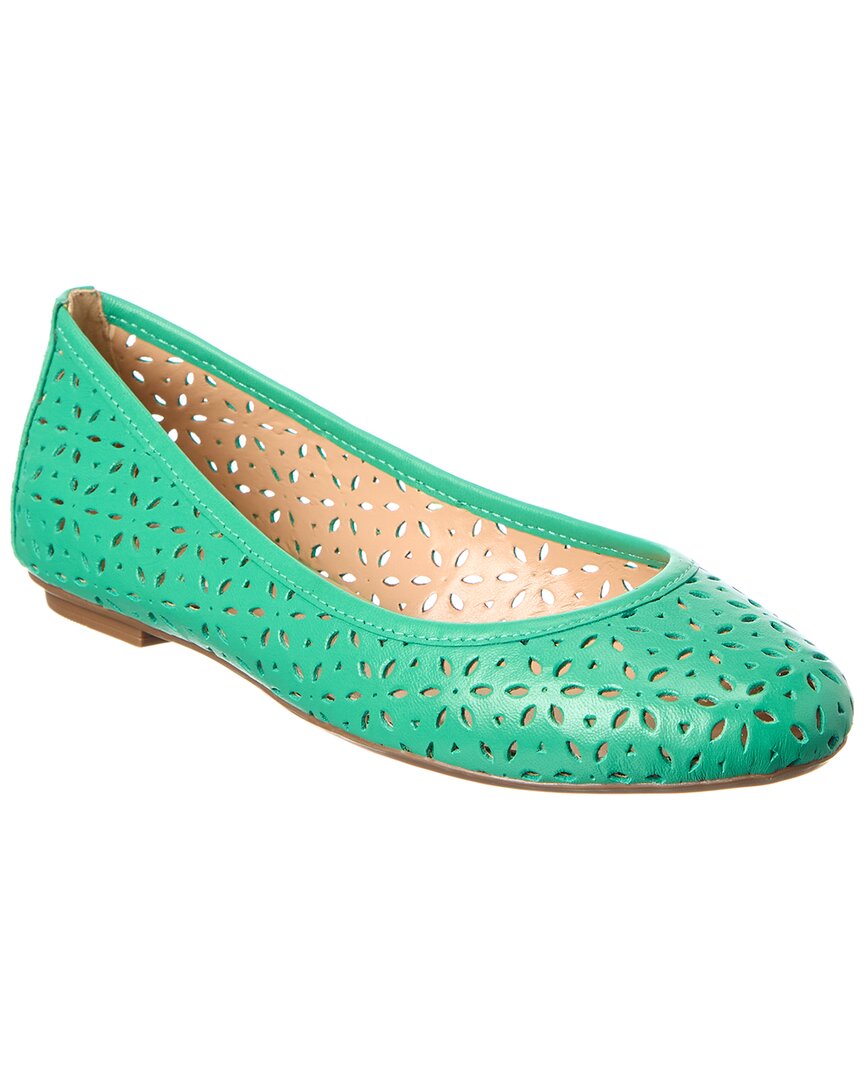 French Sole Leyla Laser Cut Leather Flat