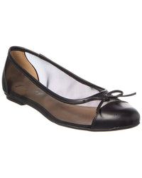 French Sole Cordelia Shimmer Mesh & Leather Flat