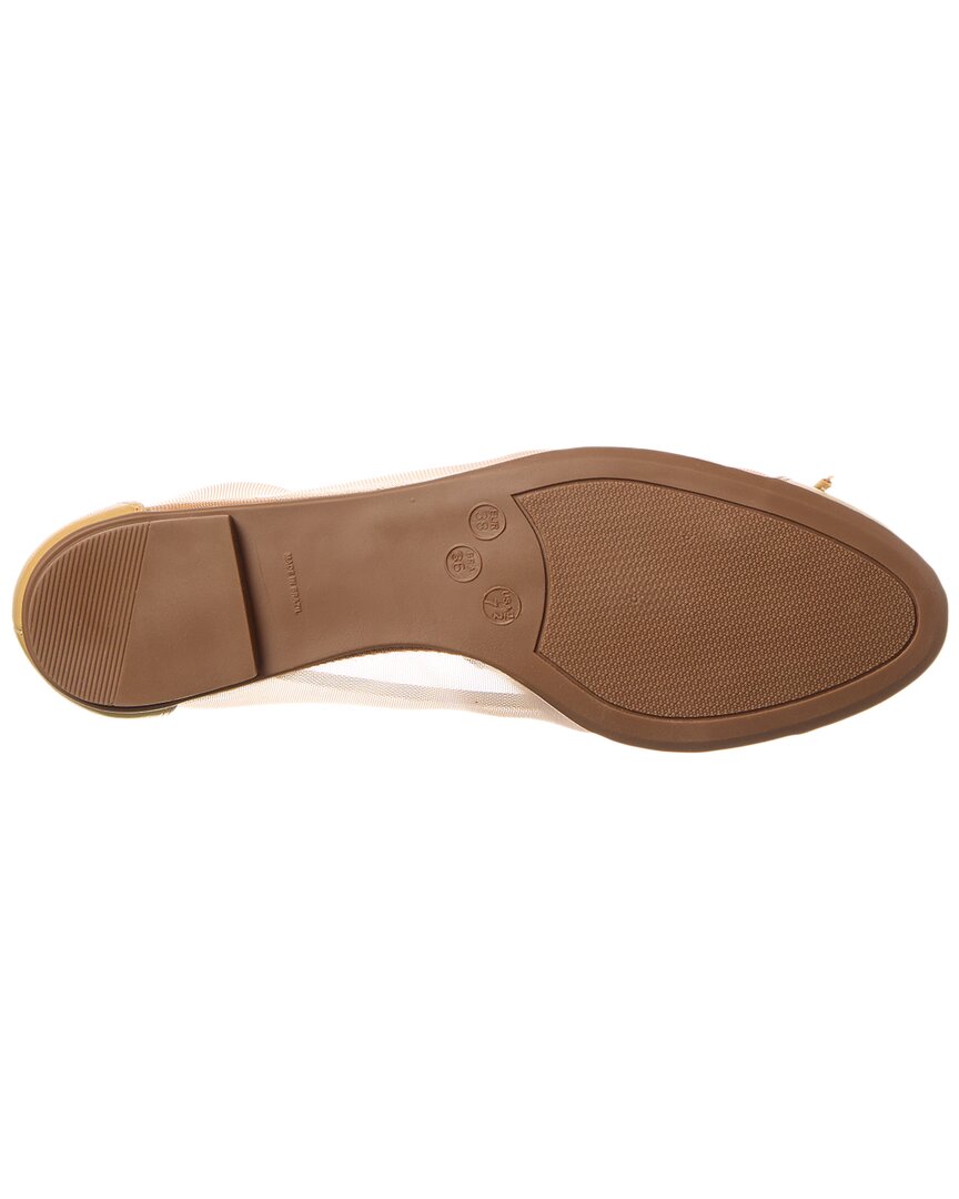 French Sole Cordelia Shimmer Mesh & Leather Flat
