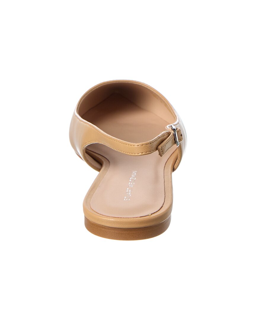 Stuart Weitzman Mara Leather Slingback Flat