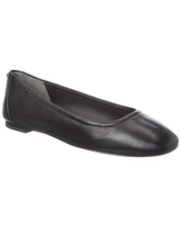 Stuart Weitzman Tammy Leather Ballet Flat Black