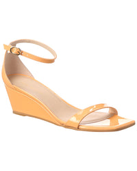 Stuart Weitzman Nudistcurve 50 Patent Wedge Sandal Orange