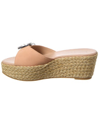 Stuart Weitzman June 75 Suede Wedge Slide