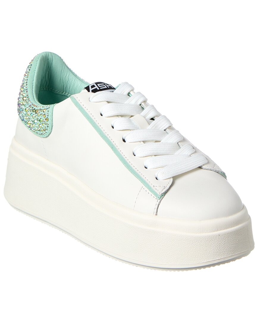 Ash Moby Strass Leather Sneaker White