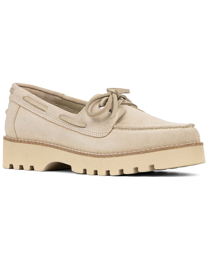 Donald Pliner Harlie02 Suede Lug Bottom Boat Shoe Brown Multi