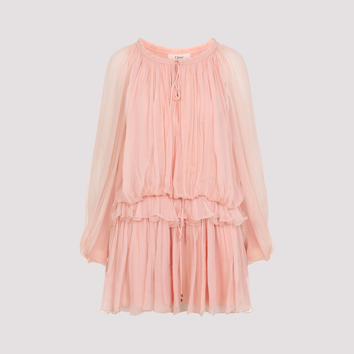Chloe Silk Mini Dress Women