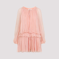 Chloe Silk Mini Dress Women