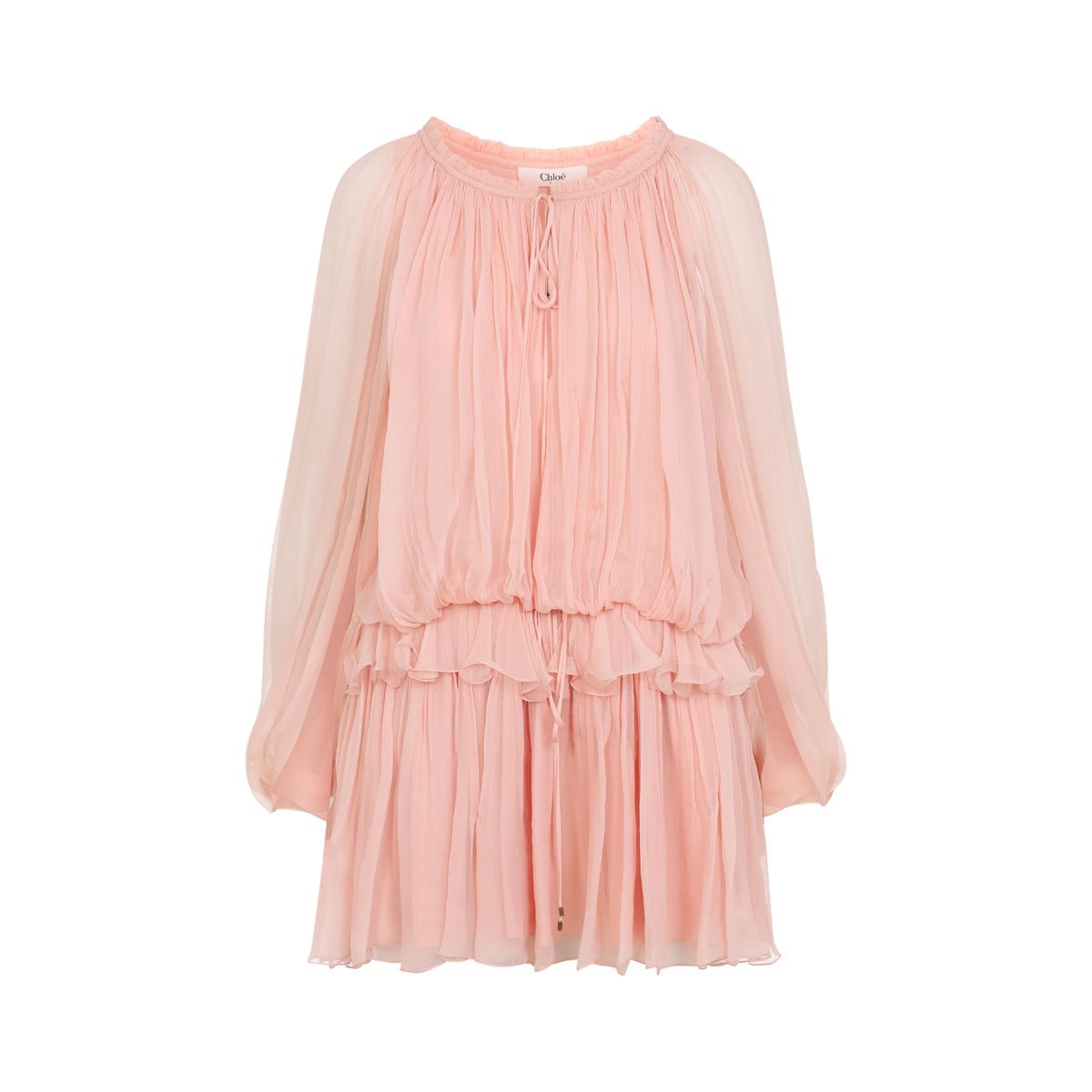 Chloe Silk Mini Dress Women