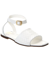 M By Bruno Magli Rita Leather Sandal White