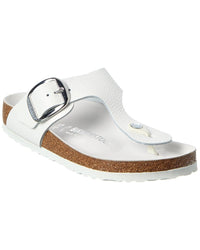 Birkenstock Gizeh Big Buckle Leather & Shearling Sandal