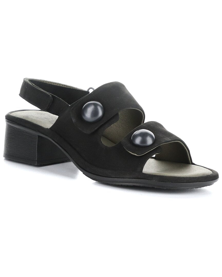Fly London Ebla Suede Sandal Black